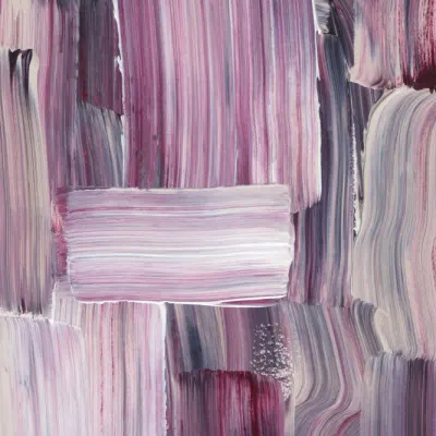 Bold Brushstrokes in Shades of Violet and Pink, wall art by uplusmestudio
