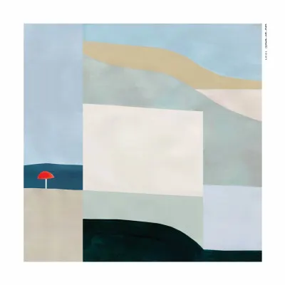 Red Umbrella Beach, wall art by Awol Art Alex