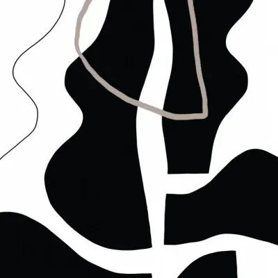 Flowing Silhouettes, wall art by uplusmestudio