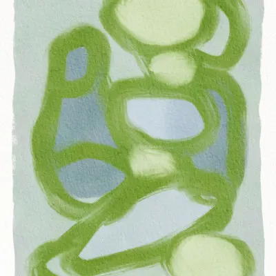 Soft Abstract Figures, wall art by Sharyn Bursic