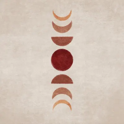 Lunar Phases, wall art by Emel Tunaboylu