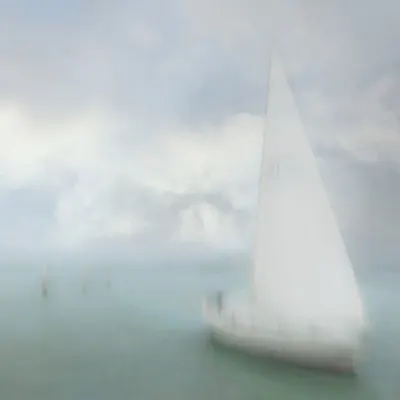 Dreamy Sailboat At Sea, wall art by Gilbert Claes