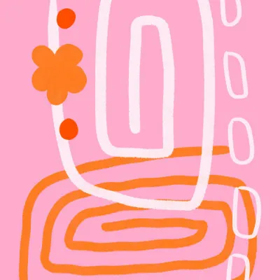 Spiral Bloomscape, wall art by Athene Fritsch