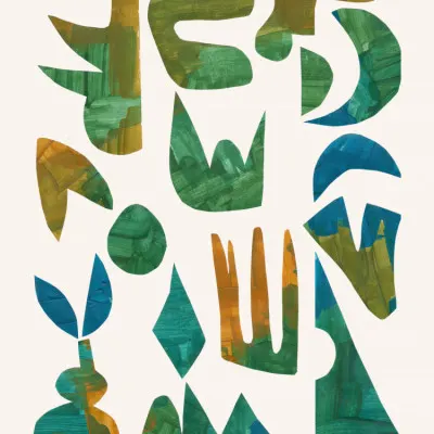 Abstract Organic Shapes, wall art by Ejaaz Haniff
