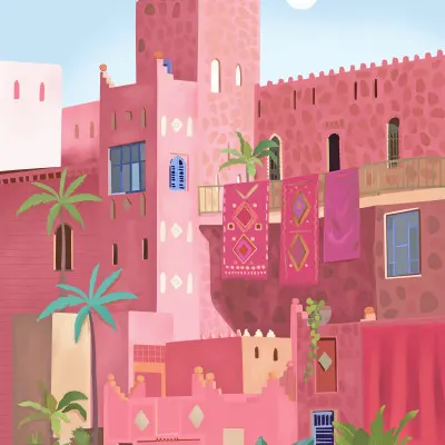 Kashbah, wall art by Petra Lizde