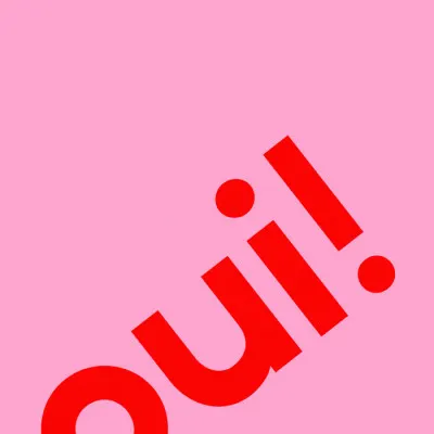 Oui in Bold Letters, wall art by Athene Fritsch