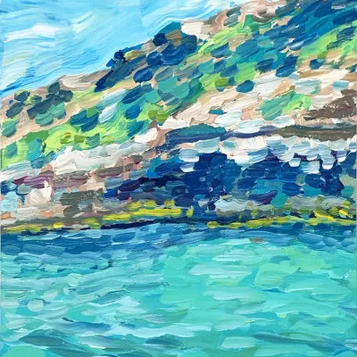 Vibrant Coastal Waters, wall art by Pauline Wegman | Key and Sea Creative