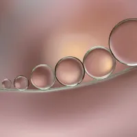Warm Pink Spheres, wall art by Rina Barbieri