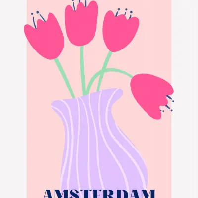 Tulip Dreaming, wall art by Athene Fritsch