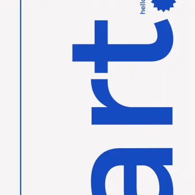 Hello Bold Typography, wall art by Athene Fritsch