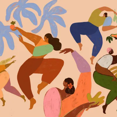 Dance Dance, wall art by Arty Guava