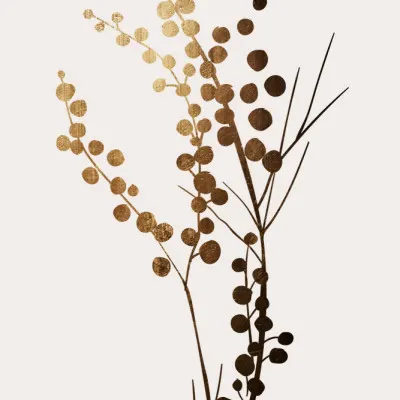 Golden Brench  1, wall art by Kubistika