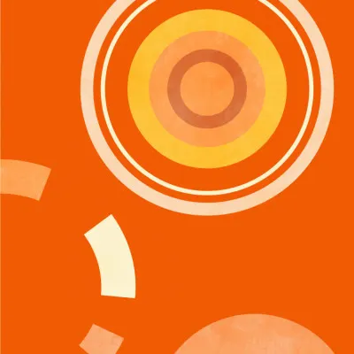 Spring Mid Rhapsody Orange 4, wall art by Ana Rut Bre