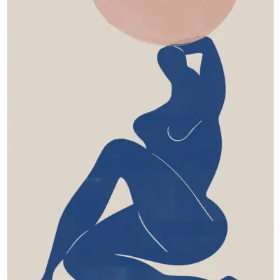 Harmony in Blue, wall art by THE MIUUS STUDIO