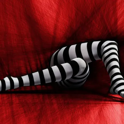 Red Striped Legs, wall art by Erhard Batzdorf