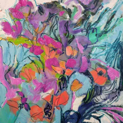 Floral Symphony, wall art by Dorothy Fagan
