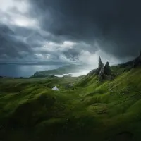 Storr Under Moody Skies, wall art by Juan Pablo de Miguel