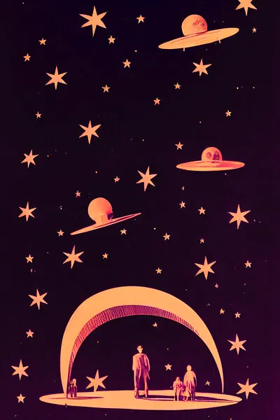 Galactic Dreamscape, wall art by Treechild