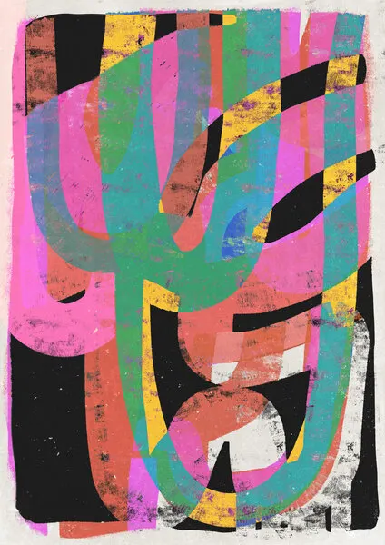 Colorful Chaos, wall art by Treechild