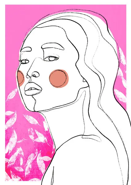 Pink Reverie, wall art by Treechild