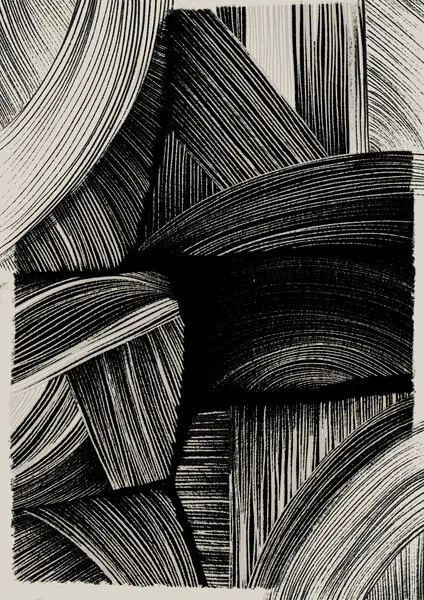 Curved Line Symphony, wall art by Treechild