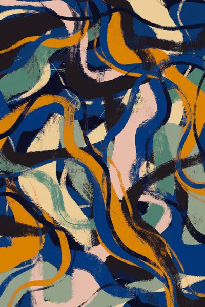 Vibrant Currents, wall art by Treechild