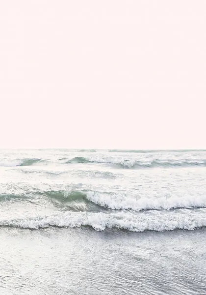 Blush Ocean, wall art by Kathrin Pienaar