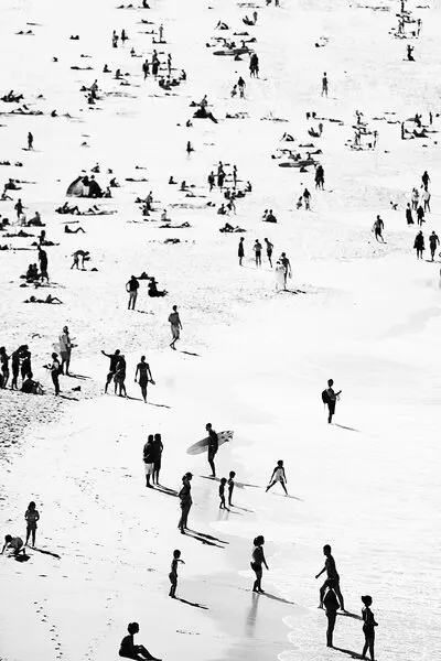 Beach Silhouettes, wall art by Kathrin Pienaar