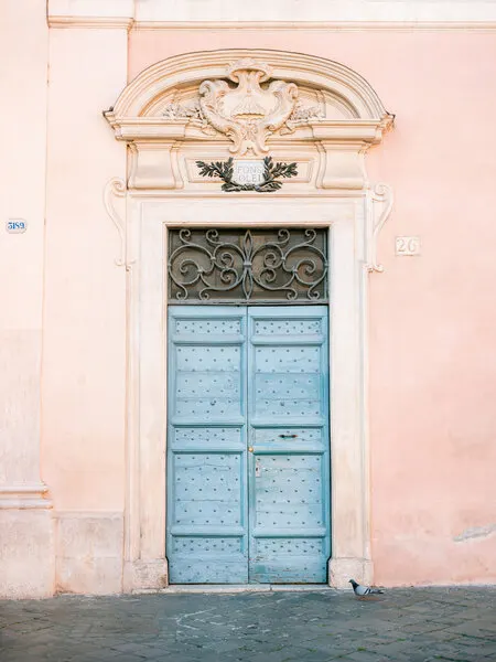 Pastel Trastevere - Rome Italy travel photography, wall art by Raisa Zwart