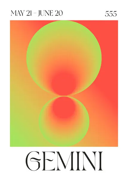 Gemini Duality Gradient, wall art by Valeria Castillo