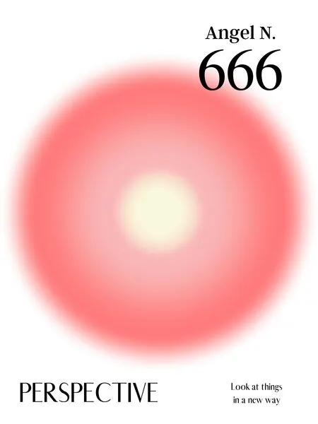 Angel Number 666 Perspective, wall art by Amélie