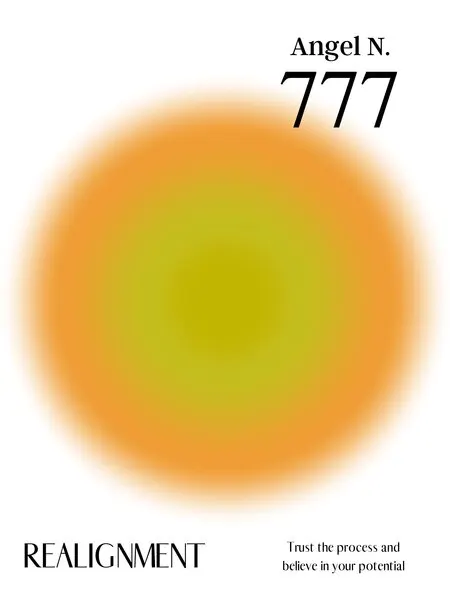 Angel Numbers 777 Aura, wall art by Amélie
