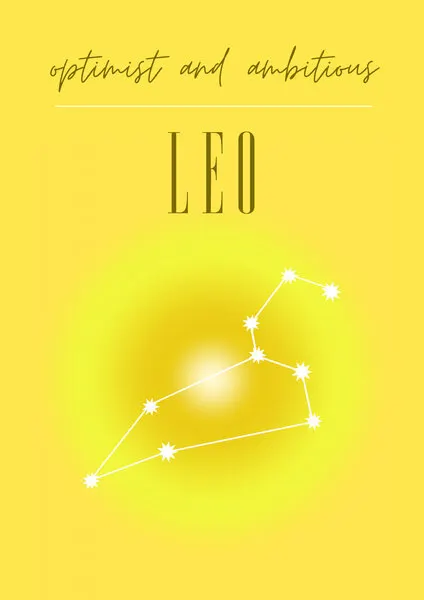 Optimist Ambitious Leo, wall art by Amélie