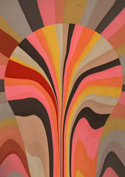Colorful Lightburst, wall art by Treechild