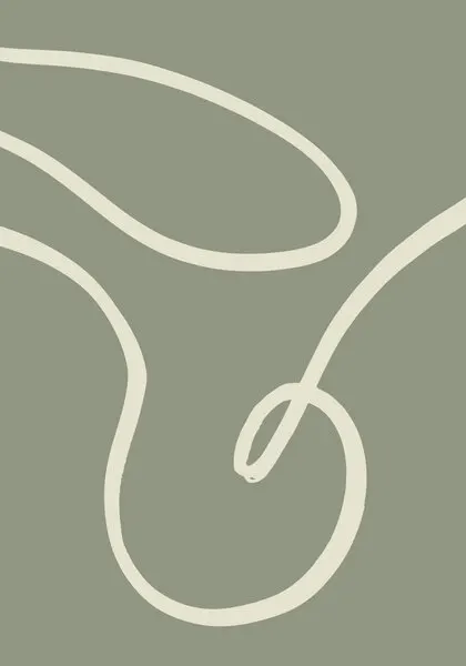 Flowing Sage Lines, wall art by Pictufy Studio