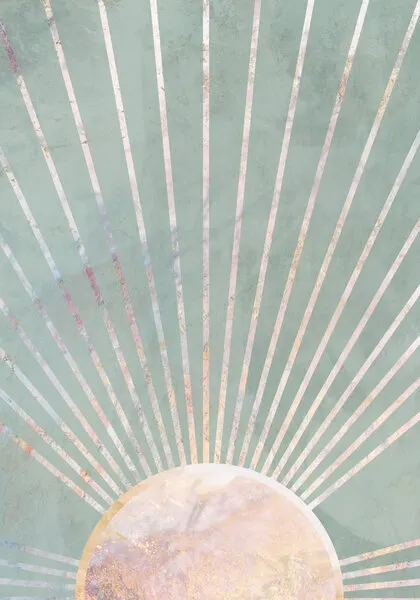 Rising Sun Rays, wall art by Sarah Manovski