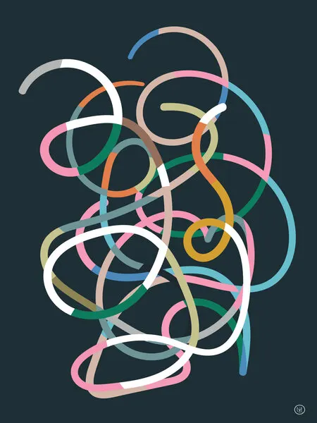 Color Lines, wall art by Dan Hobday