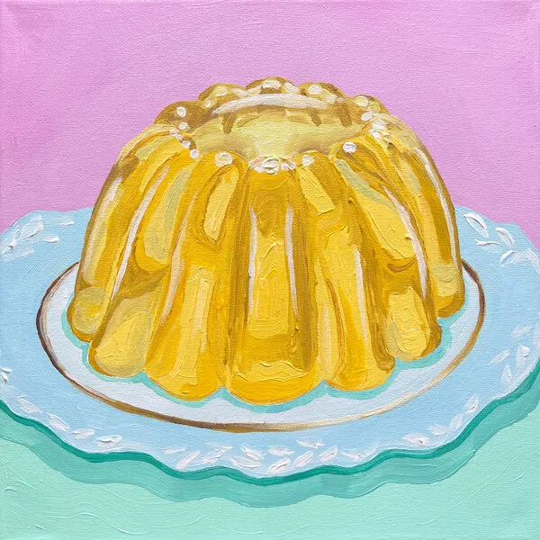 Retro Jelly Dessert, wall art by Pauline Wegman | Key and Sea Creative