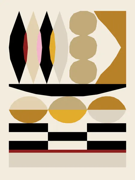 Abstract composition 25, wall art by NKTN