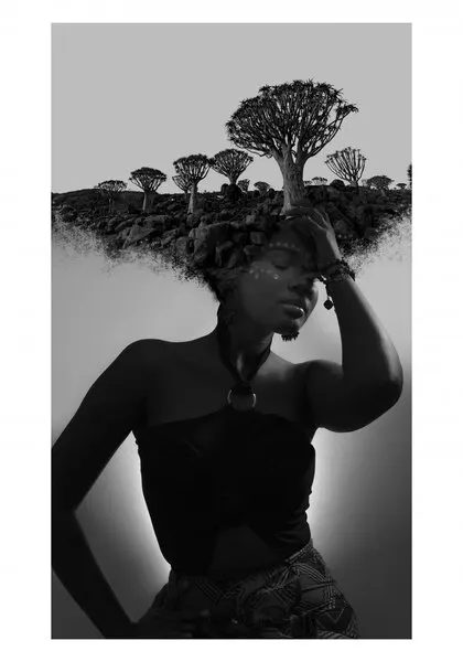 Earth Crowned Woman, wall art by Fadil Roze