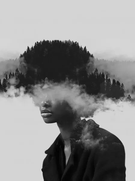 Surreal Forest Portrait, wall art by Fadil Roze