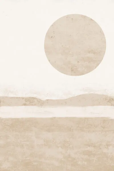 Abstract Desert Sun, wall art by Melloi Art Prints