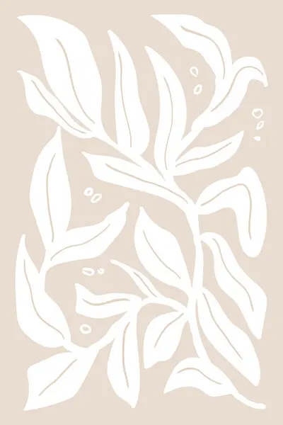 Gentle Botanical Flow, wall art by Melloi Art Prints