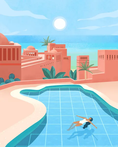 Tenerife, wall art by Petra Lizde