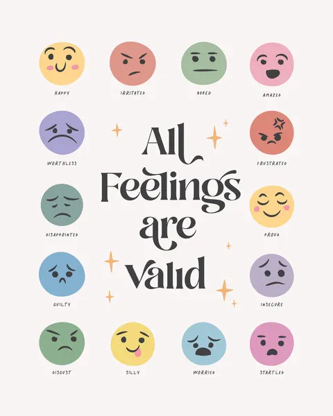 All Feelings Valid, wall art by KsanaKalpa