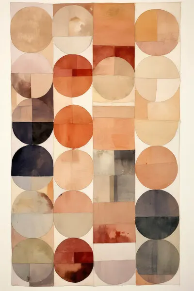 Earthy Geometric Flow, wall art by Treechild