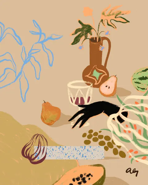 Pass Me The Pear, wall art by Arty Guava