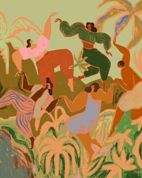 Spring Frolic, wall art by Arty Guava