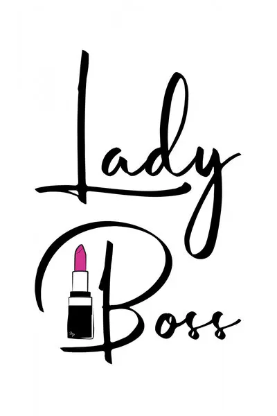 Lady Boss Lipstick, wall art by Martina
