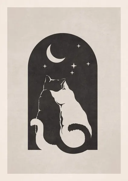 Celestial Companions, wall art by Emel Tunaboylu